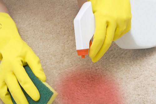 Professional carpet cleaning in a Gidea Park home interior